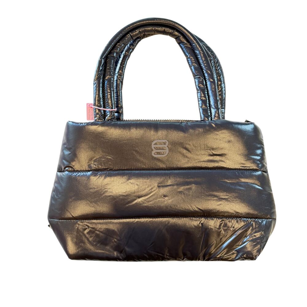 Aritzia Large Black The Super Puff™ Tote Bag - Hi-Gloss